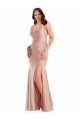 Silk like Satin Mermaid Mermaid Sleeveless Dusty Pink Formal Plus Size Evening Gown / Prom Dress / Bridesmaid Dress Sheffield