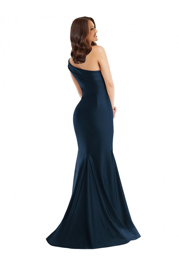 Silk like Satin Mermaid Long Sleeveless Light Sky Blue Prom Dresses Sheffield