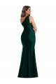 Silk like Satin Mermaid Long Sleeveless Front Slit Prom Dresses Sheffield