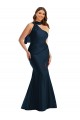 Silk like Satin Mermaid Long Sleeveless Front Slit Formal Plus Size Evening Gown / Prom Dress / Bridesmaid Dress Sheffield