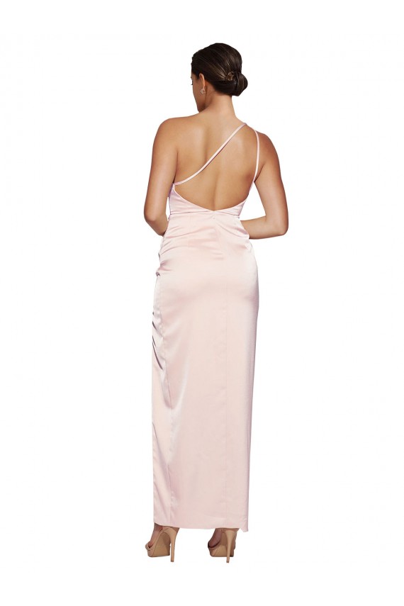 Silk like Satin A-Line Long Sleeveless Low Back Semi Formal Evening Dress / Prom Dress / Bridesmaid Dress Sheffield