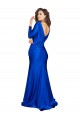 Silk like Satin Mermaid Long Long Sleeves V-Back Formal Evening Gown / Prom Dress / Bridesmaid Dress Sheffield