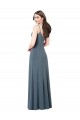 Spandex A-Line Long Sleeveless Low Back Prom Dress / Bridesmaid Dress Sheffield
