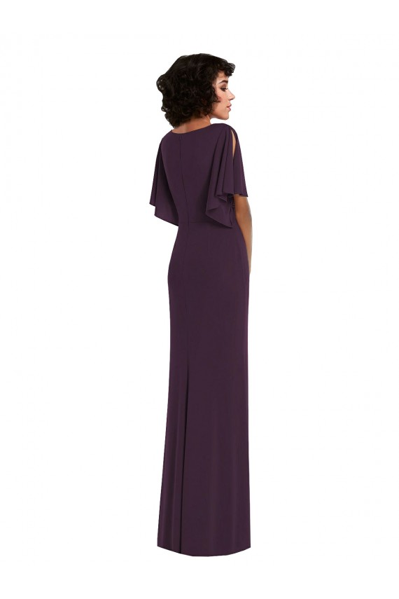 Spandex Sheath Long Split Sleeves Formal Evening Gown / Prom Dress / Bridesmaid Dress Sheffield