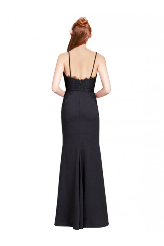 Stretch Crepe Mermaid Long Sleeveless Low Back Prom Dress / Bridesmaid Dress Sheffield