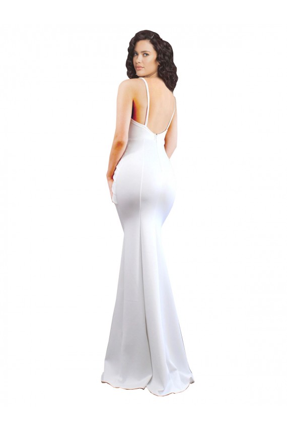 Stretch Crepe Mermaid Long Sleeveless Low Back Black Tie Evening Gown / Prom Dress / Bridesmaid Dress Sheffield