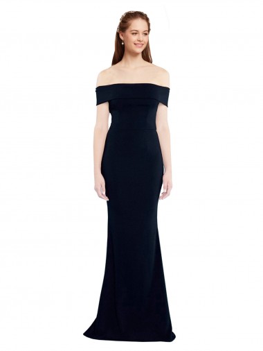 Stretch Crepe Mermaid Long Sleeveless Keyhole Back Formal Dress / Bridesmaid Dress Sheffield