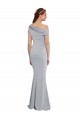 Stretch Crepe Mermaid Long Sleeveless Grey Formal Dress / Bridesmaid Dress Sheffield