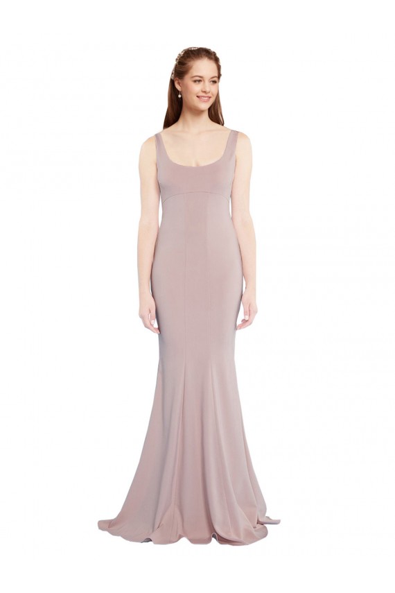 Stretch Crepe Mermaid Long Cap Sleeves Formal Evening Gown / Prom Dress / Bridesmaid Dress Sheffield