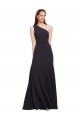 Stretch Crepe A-Line Long Sleeveless Dark Navy Prom Dresses Sheffield