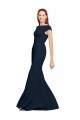 Stretch Crepe A-Line Sleeveless Dark Navy Formal Evening Gown / Prom Dress / Bridesmaid Dress Sheffield