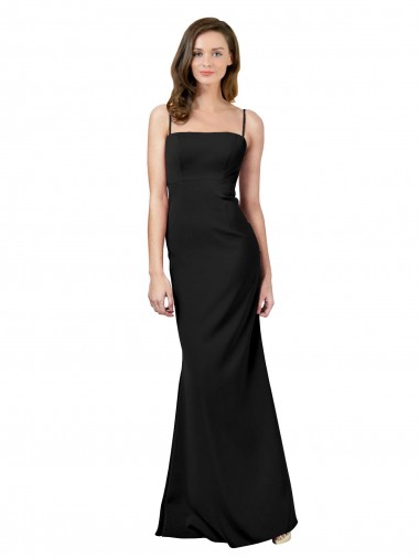 Stretch Crepe Sheath Long Sleeveless Open Back Formal Evening Gown / Prom Dress / Bridesmaid Dress Sheffield