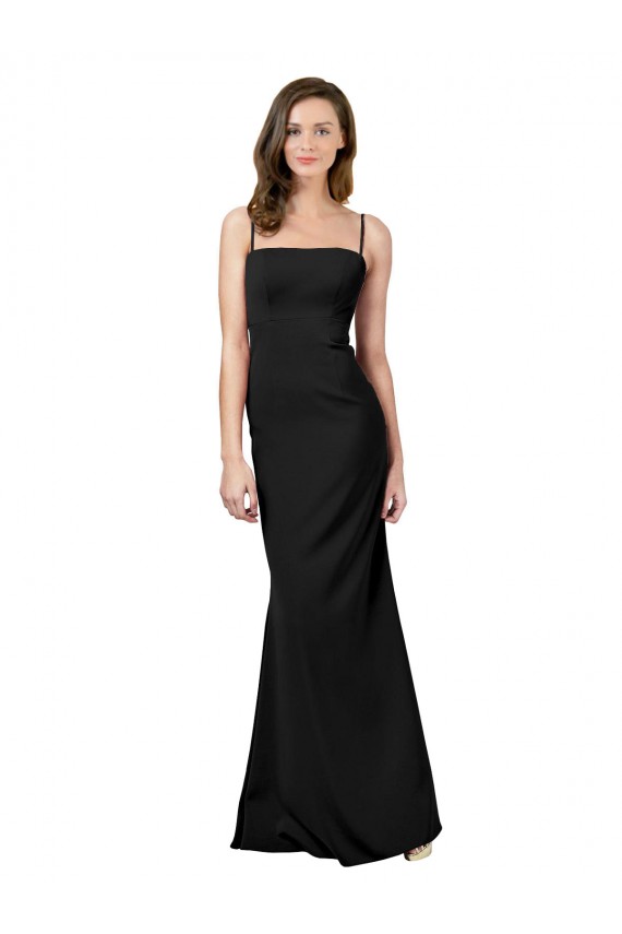 Stretch Crepe Sheath Long Sleeveless Open Back Formal Evening Gown / Prom Dress / Bridesmaid Dress Sheffield