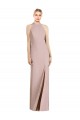 Stretch Crepe Trumpet Long Sleeveless Open Back Semi Formal Evening Dress / Bridesmaid Dress Sheffield