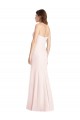Stretch Crepe Trumpet Long Sleeveless Low Back Front Slit Prom Dresses Sheffield