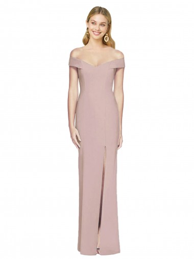 Stretch Crepe Trumpet Long Sleeveless Criss Cross Back Semi Formal Evening Dress / Prom Dress / Bridesmaid Dress Sheffield