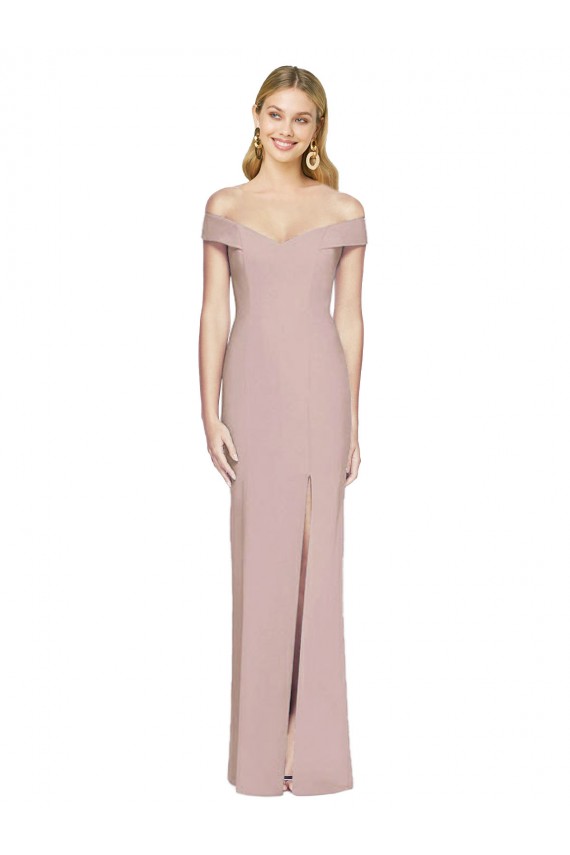 Stretch Crepe Trumpet Long Sleeveless Criss Cross Back Semi Formal Evening Dress / Prom Dress / Bridesmaid Dress Sheffield