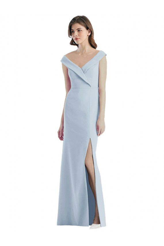 Stretch Crepe A-Line Long Sleeveless Black Tie Evening Gown / Bridesmaid Dress Sheffield
