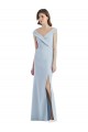 Stretch Crepe A-Line Long Sleeveless Black Tie Evening Gown / Bridesmaid Dress Sheffield