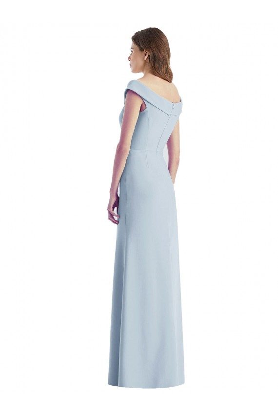 Stretch Crepe A-Line Long Sleeveless Black Tie Evening Gown / Bridesmaid Dress Sheffield