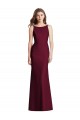 Stretch Crepe Trumpet Long Sleeveless Open Back Burgundy Gold Evening Dresses Sheffield