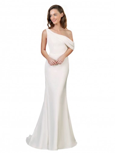 Stretch Crepe Sheath Sweep Train Sleeveless Formal Evening Gown / Prom Dress / Bridesmaid Dress Sheffield