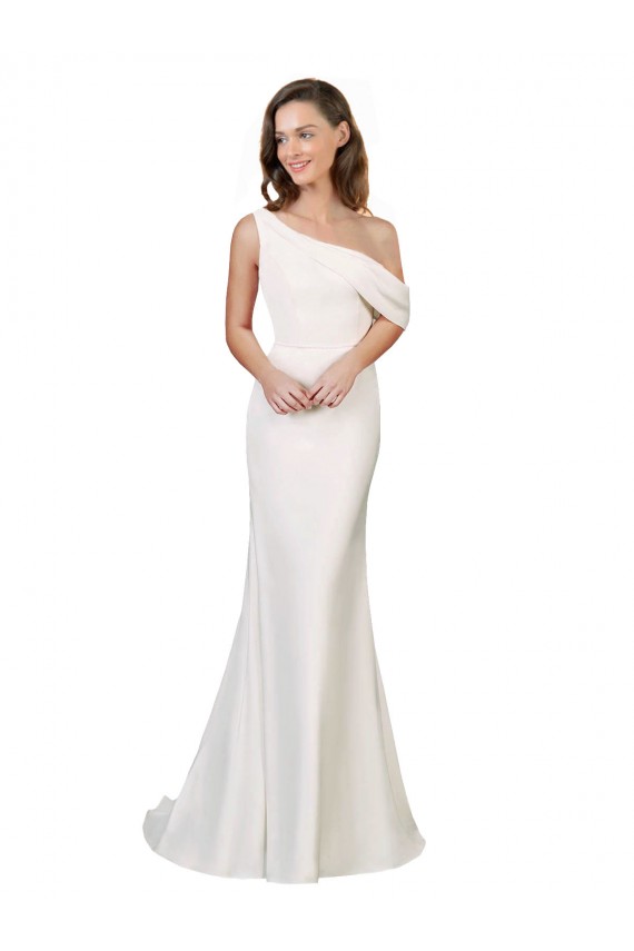 Stretch Crepe Sheath Sweep Train Sleeveless Formal Evening Gown / Prom Dress / Bridesmaid Dress Sheffield