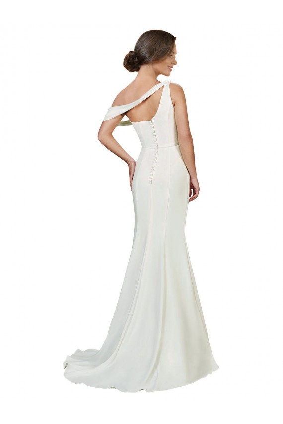 Stretch Crepe Sheath Sweep Train Sleeveless Formal Evening Gown / Prom Dress / Bridesmaid Dress Sheffield