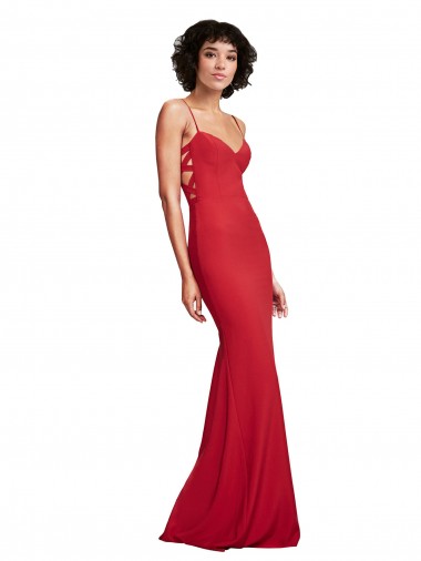 Stretch Crepe Mermaid Long Sleeveless Bridesmaid Dress / Evening Dress Sheffield