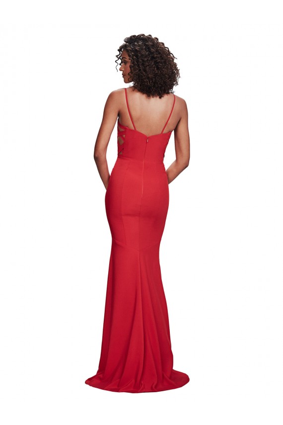 Stretch Crepe Mermaid Long Sleeveless Bridesmaid Dress / Evening Dress Sheffield