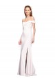Stretch Crepe Mermaid Long Sleeveless White Formal Dress / Bridesmaid Dress Sheffield