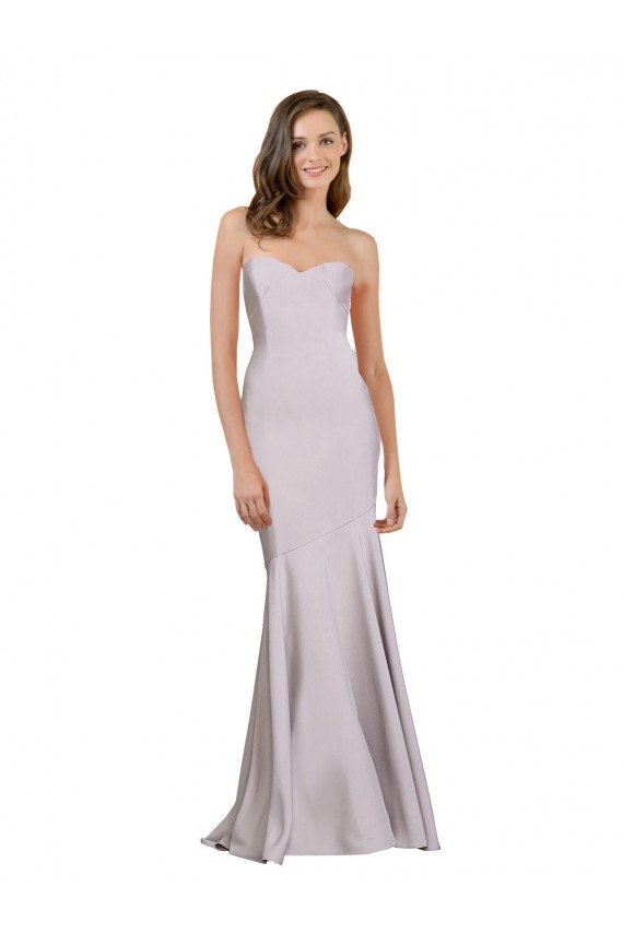 Stretch Crepe Mermaid Long Sleeveless Arctic Lilac Prom Dresses Sheffield