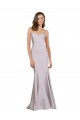 Stretch Crepe Mermaid Long Sleeveless Arctic Lilac Prom Dresses Sheffield