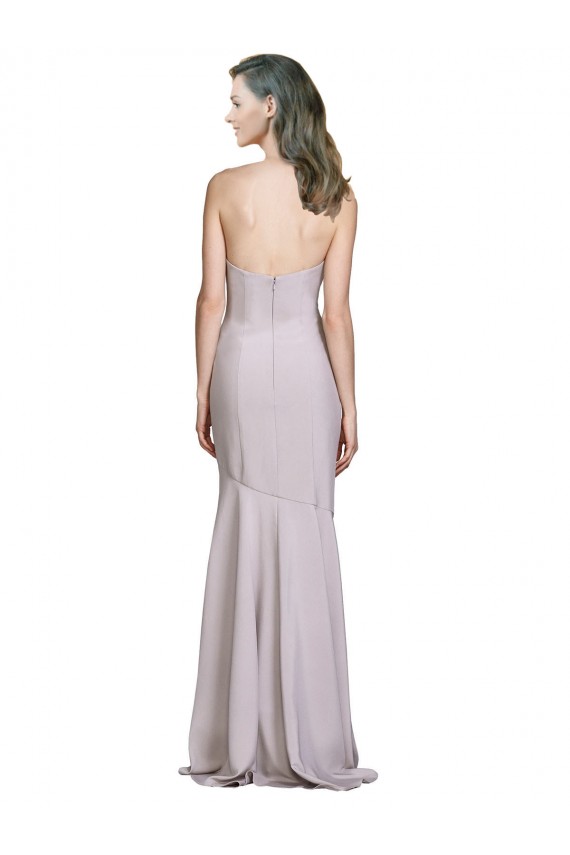 Stretch Crepe Mermaid Long Sleeveless Arctic Lilac Prom Dresses Sheffield