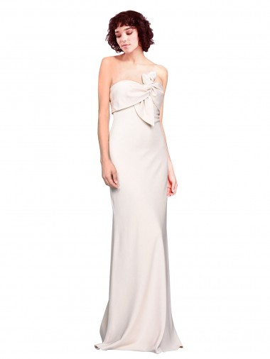Stretch Crepe Long Sleeveless Bridesmaid Dress / Prom Dress Sheffield