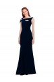Stretch Crepe Mermaid Long Sleeveless Off the Shoulder Prom Dresses Sheffield