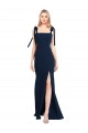 Stretch Crepe Trumpet Trumpet Sleeveless Dark Navy Semi Formal Evening Dress / Prom Dress / Bridesmaid Dress Sheffield