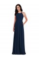 Stretch Crepe Trumpet Long Sleeveless Criss Cross Open Back Semi Formal Evening Dress / Bridesmaid Dress Sheffield