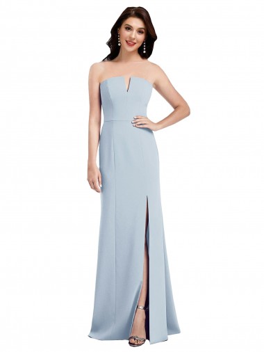 Stretch Crepe Trumpet Long Sleeveless Low Back Bridesmaid Dress / Evening Dress Sheffield