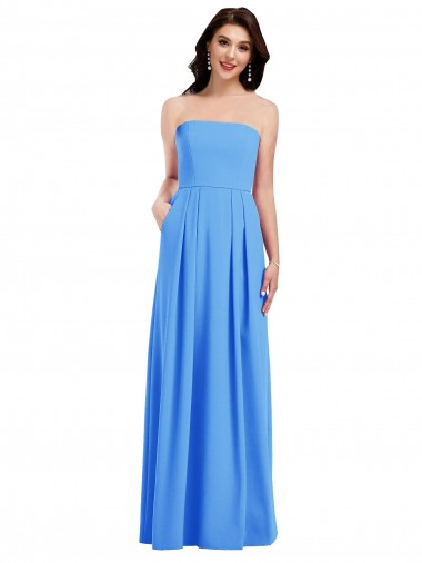 Stretch Crepe Trumpet Long Sleeveless Low Back Semi Formal Evening Dress / Prom Dress / Bridesmaid Dress Sheffield