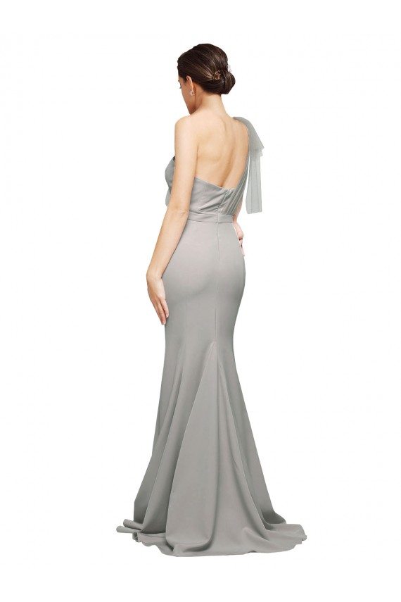 Stretch Crepe & Tulle Mermaid Sweep Train Sleeveless Low Back Formal Evening Gown / Prom Dress / Bridesmaid Dress Sheffield