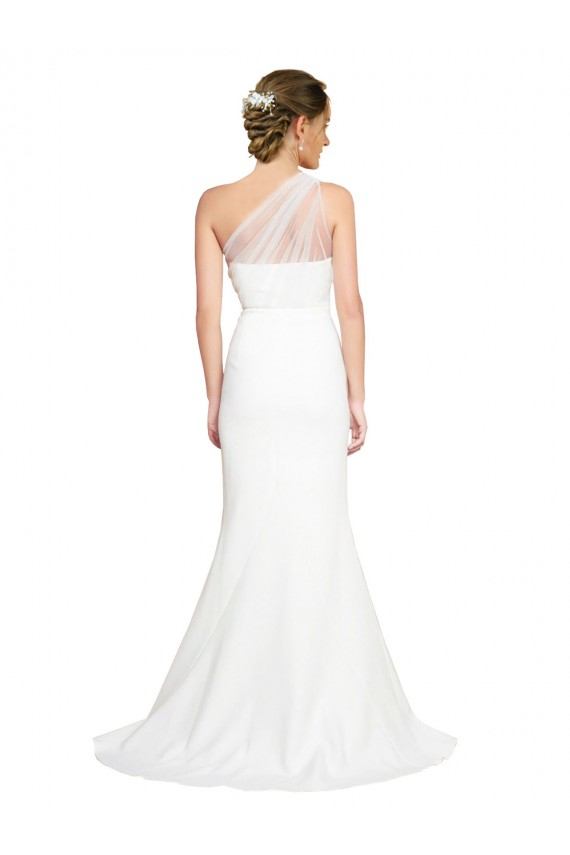 Stretch Crepe & Tulle Mermaid Sweep Train Sleeveless Formal Evening Gown / Bridesmaid Dress Sheffield
