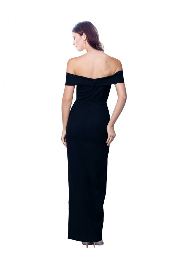Stretch Crepe Mermaid Mermaid Sleeveless Black Formal Dress / Bridesmaid Dress Sheffield