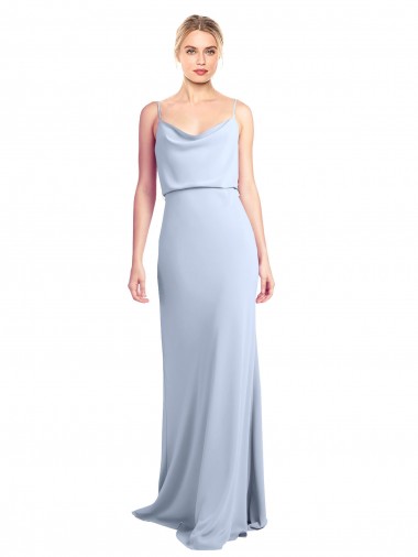 Stretch Crepe Sheath Long Sleeveless V-Back Formal Dress / Bridesmaid Dress Sheffield