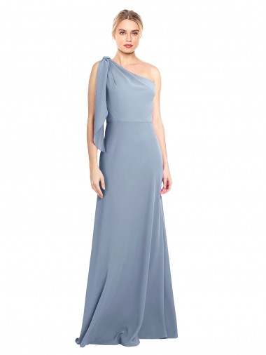 Stretch Crepe Sheath Long Flutter Sleeves Formal Dress / Bridesmaid Dress Sheffield
