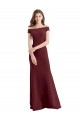 Stretch Crepe Sheath Sheath Sleeveless Burgundy Gold Prom Dress / Bridesmaid Dress Sheffield