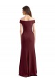 Stretch Crepe Sheath Sheath Sleeveless Burgundy Gold Prom Dress / Bridesmaid Dress Sheffield