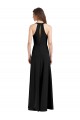 Stretch Crepe Sheath Long Sleeveless Front Slit Prom Dresses Sheffield