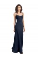 Stretch Crepe Sheath Long Sleeveless Low Back Formal Dress / Bridesmaid Dress Sheffield