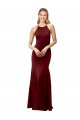Stretch Crepe Mermaid Long Sleeveless Criss Cross Back Formal Evening Gown / Prom Dress / Bridesmaid Dress Sheffield